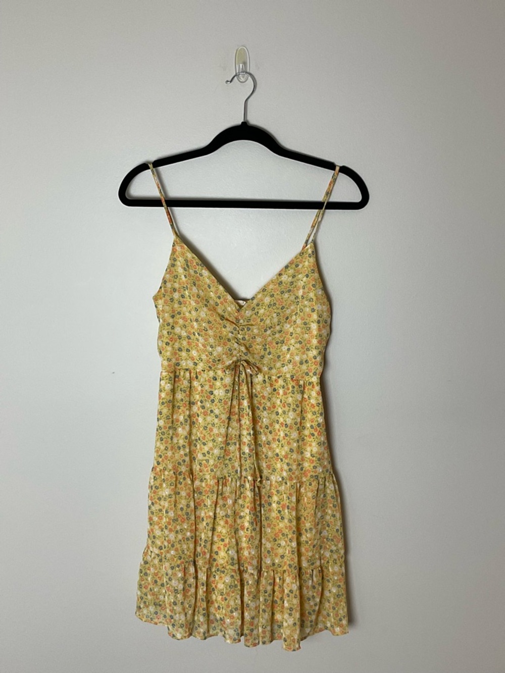 Altar'd State Yellow Floral Festival Flowy Western Cottagecore Sundress - Picture 9 of 9